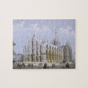 Milanese kathedraal uit 'Uitzicht Milaan' en zijn Legpuzzel