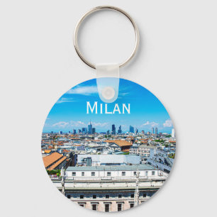 Milanese skyline in Italië Sleutelhanger
