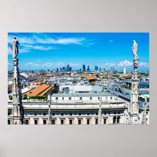 Milanese skyline poster