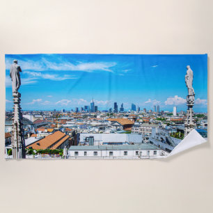 Milanese skyline strandlaken