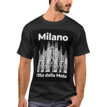 Milano Duomo - Citta della Moda - T-Shirt Noir