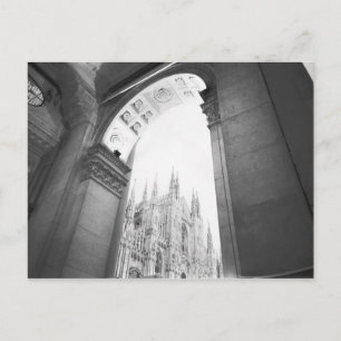 Milano Italië, Galleria Uitzicht van de Duomo Briefkaart