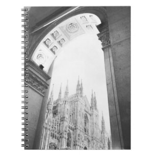 Milano Italië, Galleria Uitzicht van de Duomo Notitieboek