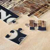 Milano Italië Gotische kathedraal Duomo Vintage Tr Legpuzzel (Zijkant)