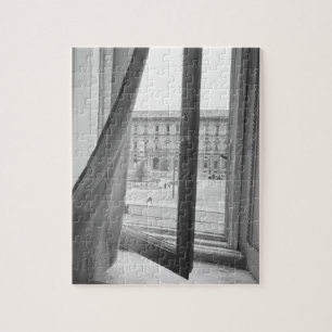 Milano Italië, Uitzicht van La Scala Opera Window Legpuzzel