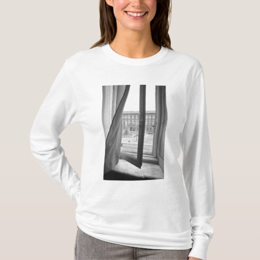 Milano Italië, Uitzicht van La Scala Opera Window T-shirt (Voorkant)