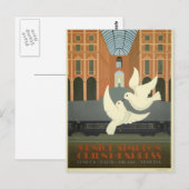  Milano Italië White Doves Orient Express Briefkaart (Voorkant / Achterkant)