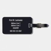  Milano Milaan Italië, aangepast bagagelabel (Achterkant horizontaal)