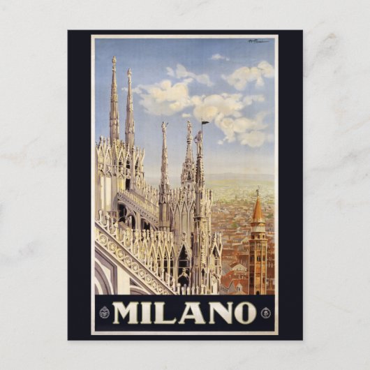  Milano Milaan Italië briefkaart (Voorkant)