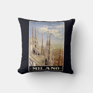 Milano (Milaan) Italië vintage reiskussen Kussen