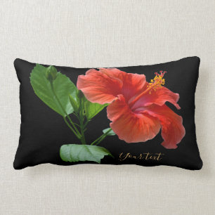 Milano Red Hibiscus Lumbar Sierkussen Kussen