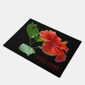 Milano Rode Hibiscus Door Welkom Mat (Schuin)