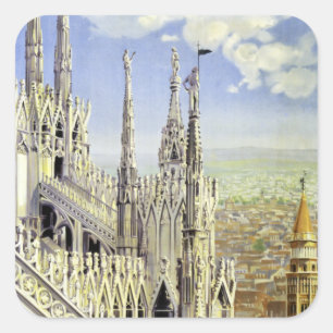 Milano Vierkante Sticker