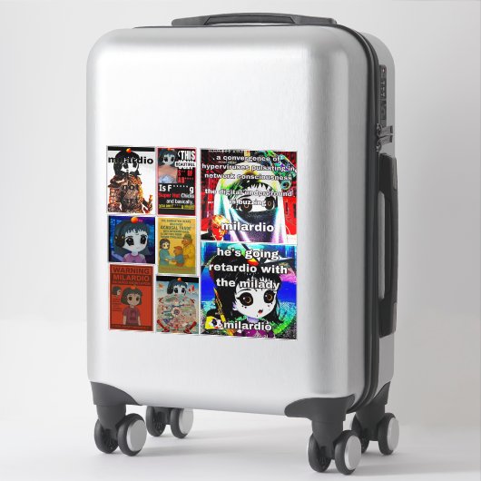 Milardio sticker pack (Sur valise)