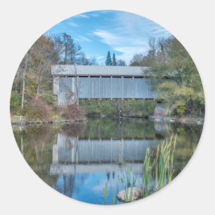 Milby overdekte brug ronde sticker