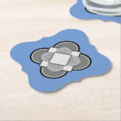 Mild Blue Kartonnen Onderzetters (Gekanteld)