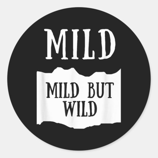 Mild But Wild Mild Hot Sauce Group Costume Ronde Sticker (Voorkant)