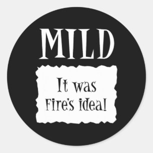 MILD - Heet Pakket Halloween Taco Kostuum 1 Ronde Sticker