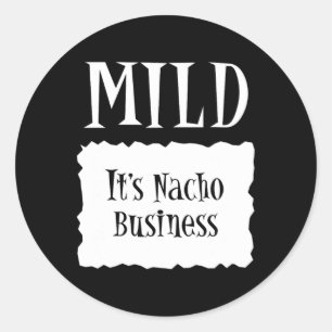 Mild - Hot Packet Halloween Taco Kostuum Ronde Sticker