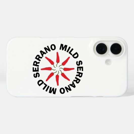 Mild Serrano iPhone Case (Achterkant (horizontaal))