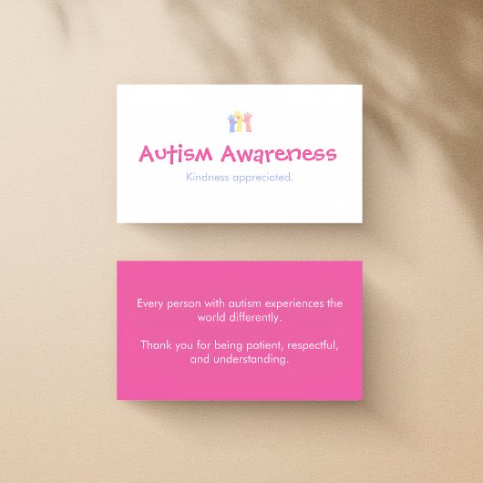 Milde Autismegerichtheids Mini Publieke Hoffelijkh Visitekaartje