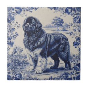 Milde reus in Delfts Blauw Tegeltje