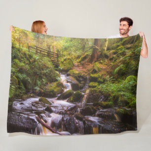 Milde Waterval Bosbeek Fleece Deken