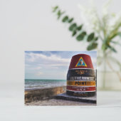 Mile 0 Key West Briefkaart (Staand voorkant)