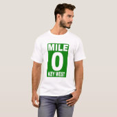 Mile 0 Key West Road Sign. T-shirt (Voorkant volledig)