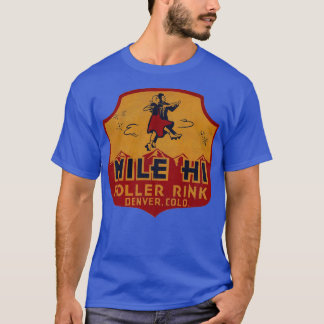 Mile Hi Roller Rink  Defunct Skating Club T-shirt