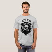 Mile High Author Event "Keep Denver Beard" - Manne T-shirt (Voorkant volledig)
