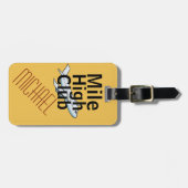 Mile High Club grappig aanpasbaar bagagelabel (Voorkant horizontaal)