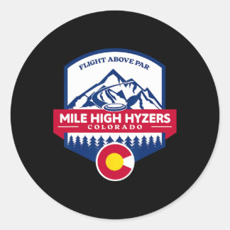 Mile High Hyzers Colorado Disc Golf Flight Above P Ronde Sticker