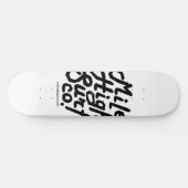 Mile High Surf Co. Dirty Script Skateboard (Horizontaal)