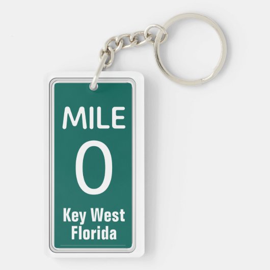 Mile Marker 0 Key West, FL Sleutelhanger (achterkant)