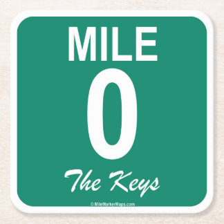Mile Marker 0 Onderzetters voor Rum Runners & Moji