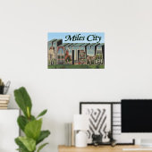 Miles City, Montana Poster (Thuiskantoor)