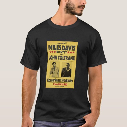 Miles Davis Quintet en John Coltrane Stockholm 19 T-shirt (Voorkant)