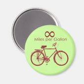 Miles D'Infini Par Gallon Bike Magnet (Recto/Verso)