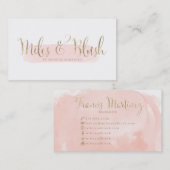 Miles en Blush Custom Visitekaartjes (Voorkant / Achterkant)