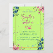 Milestone Birthday Invitation – 20th to 50th (Dos)