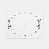 Milestone Blanket Fleece Deken (Voorkant (Horizontaal))