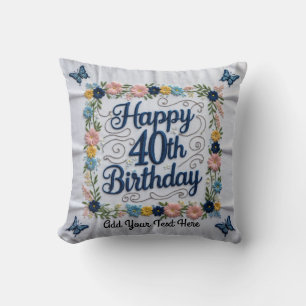 Milestone Comfort: 40e verjaardag Sierkussen Keep