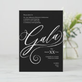 Milestone Gala Invitation Kaart (Staand voorkant)