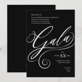 Milestone Gala Invitation Kaart (Voorkant / Achterkant)