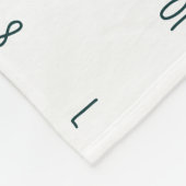 Milestone Growth Tracker - Witte en groene bloemen Fleece Deken (Hoek)