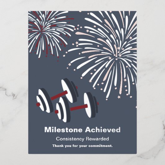 Milestone Merci pour votre engagement Foil Carte P (Recto)