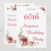 Milestone Pioen Bloemen Verjaardagsfeest Kaart (Voorkant / Achterkant)