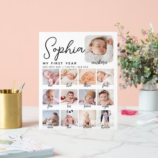 Milestone verjaardagsbord, printbare baby's eerste acryl bord (Huwelijk)