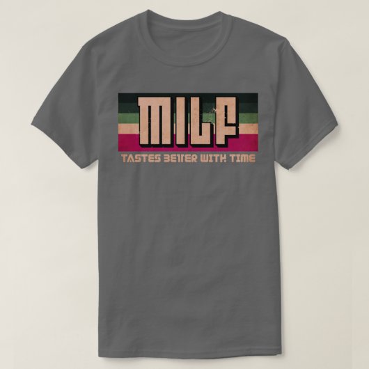 Milf is beter Paarse T-shirt (Design voorkant)
